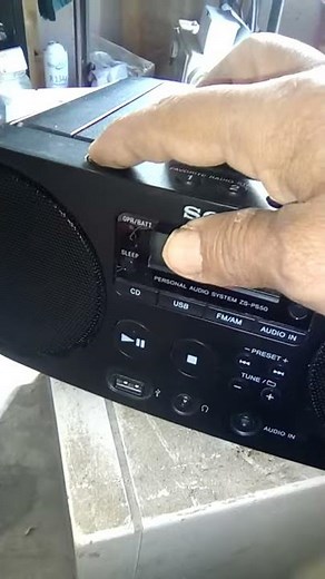 Sony personal audio system zs-ps50 no prende
