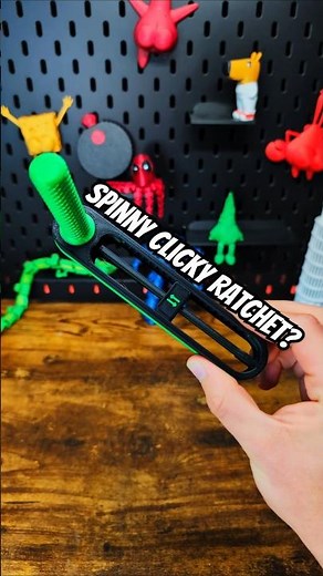 3D Printed Spinny Clicky Ratchet fidget with adjustable sound #howto #diy #3dprint