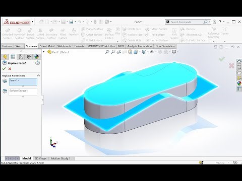 SOLIDWORKS advanced tutorials | Replacing faces