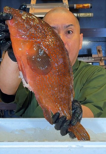 Steamed grouper, finished with sesame oil — then ochazuke.