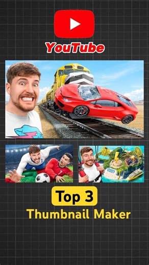 Top 3 Thumbnail Maker apps | Thumbnail kaise Banaye #shorts