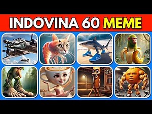 QUIZ - Indovina 60 BRAINROT MEME 🤣 Tiktok Meme Brainrot Animali 🐊 🦈 😺