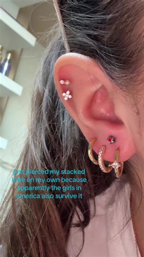 kinda scared of the healing process… #piercingtok #parati #earpiercing | ears pierced