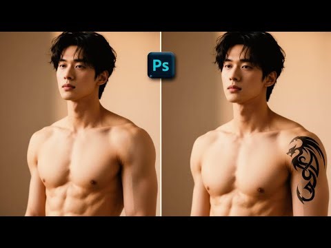 Photoshop 2026 Tutorial: Add Realistic Tattoo in Just 1 Minute!
