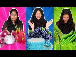 ONE COLOUR FOOD CHALLENGE 🤩 | നിങ്ങൾ ചോദിച്ച കളർ ഫുഡ് ചലഞ്ച് 😋| PULLOTHI