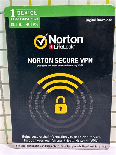 New, Norton 1 Device, 1 Year, Wi-Fi Privacy, VPN – Rs.1450 – LT Online Store