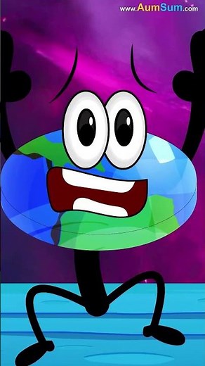 What if Earth became Flat? | #planets #kids #shorts #cosmos