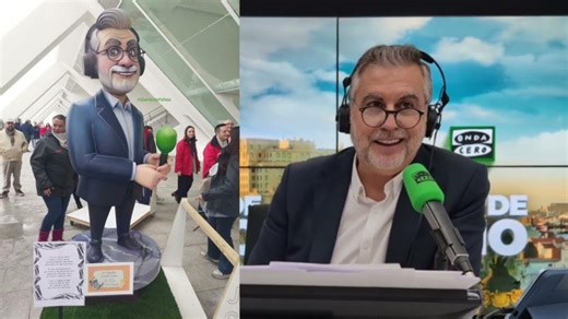 Carlos Alsina ya tiene un ninot en las fallas de Valencia y esta ha sido su reacción | Dr. José Antonio Rodríguez Miguez