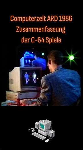 Computerzeit ARD 1986 Zusammenfassung der C-64 Spiele #tv #retrotv #computer #80stv #gaming
