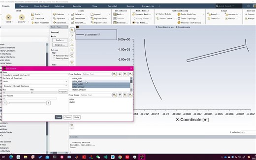 如何在fluent里创建一条曲线
