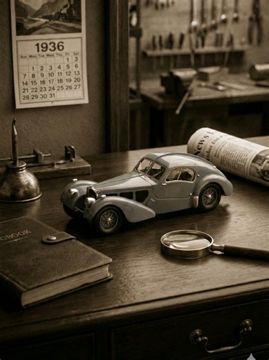 Bigatti 57 sc atlantic #bugatti #oldcars #lavoiturenoire #miniature #30s