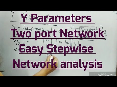Y parameter/Two port Network/Easy step by step / Solve Numerical...