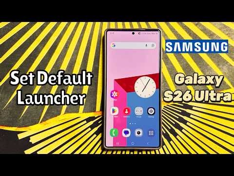 Set Default Launcher on Samsung Galaxy S26 Ultra #tutorial