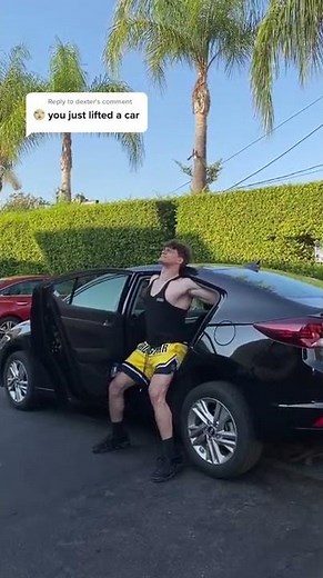 Strong Guy Amazingly Lifts Car - 1335271