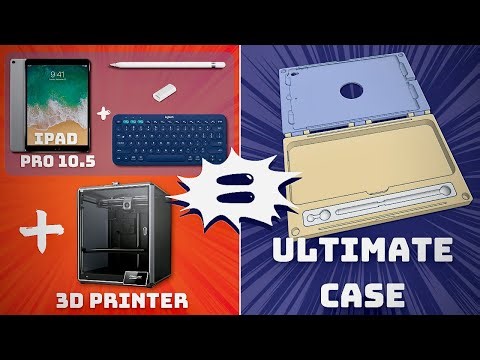 DIY iPad Pro Case: A 3D Printing Adventure! 🛠️ #tinkercad #ipad #k1max #3dprinting #3dmodeling