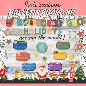 Holidays Around the World Interactive Bulletin Board Kit | Multicultural Lessons