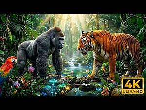 Wildlife Amazon Jungle 4K 🦜 Exotic Rainforest Animals with Calm Nature Ambience