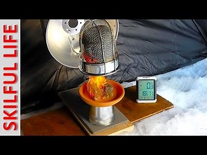DIY Smokeless Tent Heater for Winter Camping | High Efficient Off-Grid Survival Heat