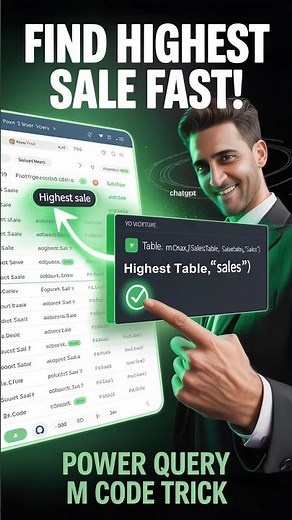 🚀 Power Query M Code to Find Highest Sale - QUICK Trick! 💥
