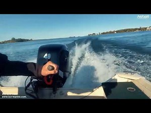 Parsun 40 HP Tiller Model on 16 ft Aluminum Boat