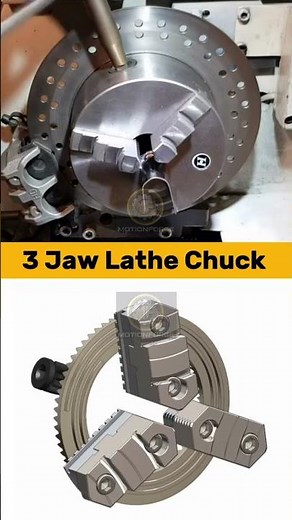 3-Jaw Lathe Chuck Mechanical Design#Engineering #Mechanical #HowItWorks #Mechanics #MachineTool
