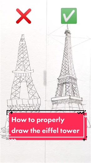 How to Draw the Eiffel Tower: Step-by-Step Tutorial