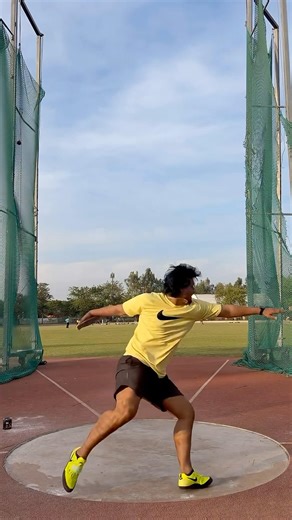 Discuss throw 2.50K technique practice Indian player Chandigarh stadium player #igzeno#viral#shorts