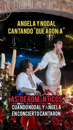 When Ángela Aguilar and Nodal sang "Que agonía" together #angelaaguilar #christiannodal