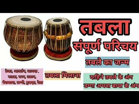 तबला वर्णन || तबले का सम्पूर्ण परिचय || Tabla theory || history of tabla