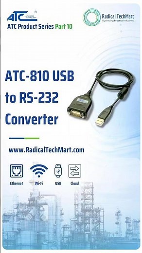 ATC-810 USB to RS-232 Converter | Connect Old Serial Devices