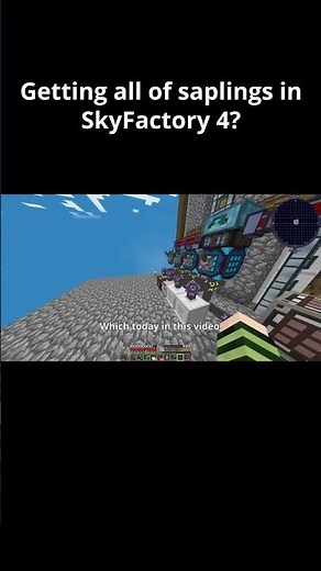 I Tried Collecting Every Sapling in SkyFactory 4! #shorts #minecraft #skyfactory4