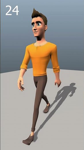 3d-male walk cycle animation #maya
