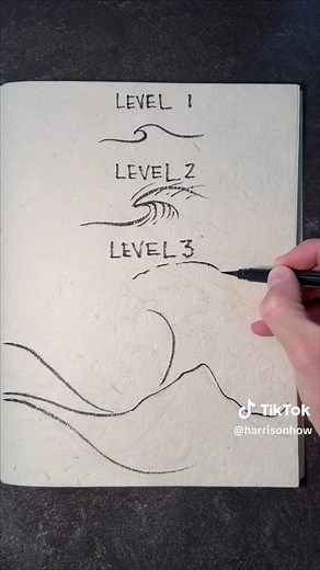 Mastering Wave Drawing: 3 Easy Levels