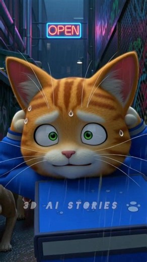 A heart-touching 3D anime cat story about a brave mother cat, her son Milo, and a hero pizza chef cat who changes their lives. Luna and Milo travel together in search of safety and work, but a sudden storm separates them. Milo faces real danger until Bruno, a kind pizza chef cat, rescues him. Their emotional reunion and new beginning in a small pizza shop will melt your heart. This short story is perfect for viewers who love emotional animal stories, mother and child bonds, rescue moments, and c