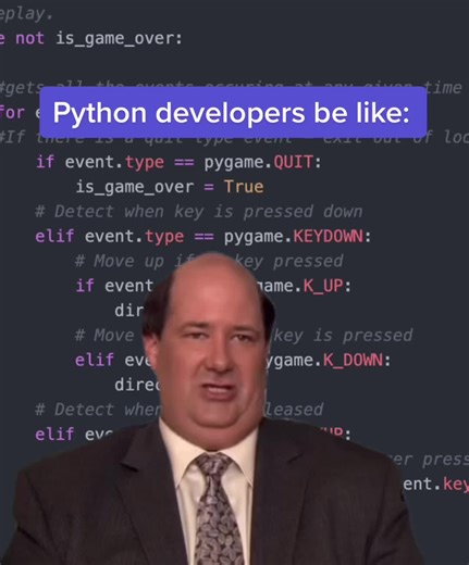 Python devs have it easy man 😩 (this is a joke) #python #programming #programminghumor #codingmemes #codingtiktok