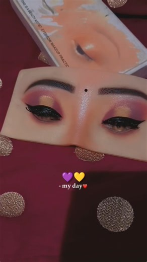 Beutiful eye makeup Tutorial 👁️👁️🩷 #music #song #bollywood