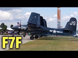 Grumman F7F Tigercat Start Up - EAA Airventure Oshkosh - Turn up the Volume