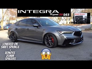 Installing Swift Springs AND Bonoss Wheel Spacers On My Dad 2024 Integra Type S (DE5)! PART 2! 🔥