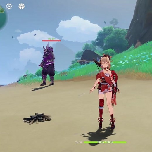 Genshin Impact: Combat Showcase with Stylish Archer