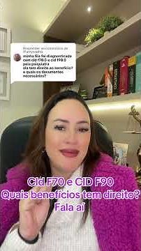 CID F70 e CID F90 quais benefícios do INSS tem direito? #duvidas #inss #doenças #cid