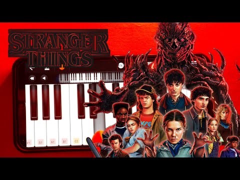 😱 Stranger Things Theme | Piano + Drums Cover on Mobile Walk Band App