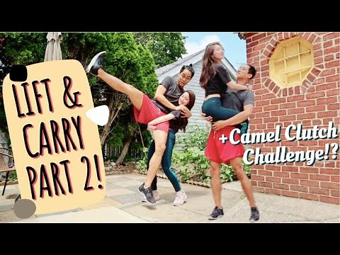 COUPLES LIFT AND CARRY CHALLENGE Part 2 +Bonus Clip! [International Couple]