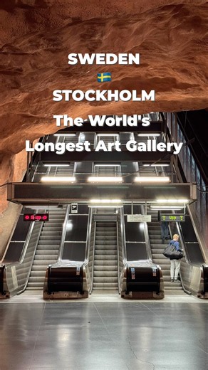 【北欧旅行】駅全体がアート🎨スウェーデン🇸🇪ストックホルムの地下鉄巡り