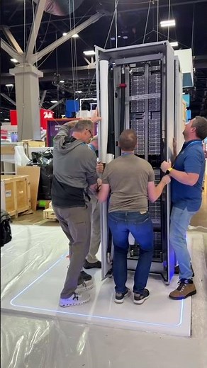 Assembling our IR7000 Integrated Rack at #SC25