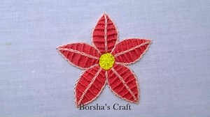 Flower Hand Embroidery - Easy Flower Embroidery Tutorial for Beginners - bordado para flores Video Link: https://studio.youtube.com/video/uOSn7tJEsFk/edit?utm_campaign=upgrade&utm_medium=redirect&utm_source=/dashboard | Crafts & Embroidery
