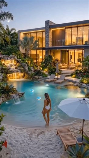 Billionaire’s Backyard Oasis Swimming Pool