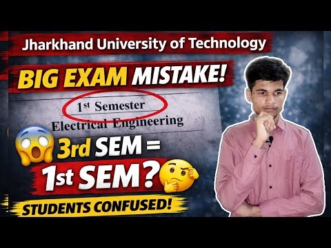 "Big Mistake in JUT Diploma Exam 😳 | 3rd Sem Electrical Paper Error (1st Sem Likha!) | Must Watch"