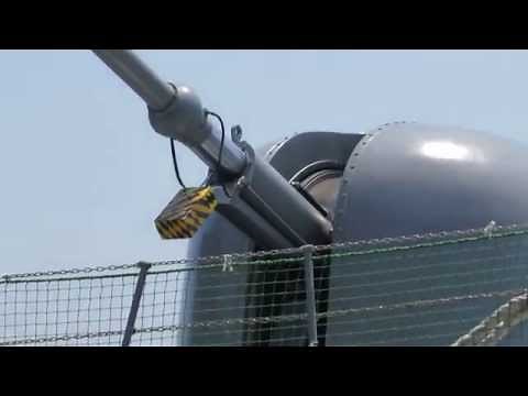 62口径76ミリ速射砲の動作デモンストレーション 護衛艦やまゆき
