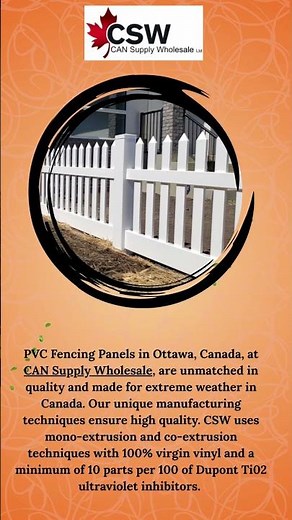 PVC Fencing Panels | Durable & Low-Maintenance Vinyl Fencing in Canada