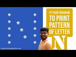 Python Program to Print Pattern of Letter N || Pattern Programming
